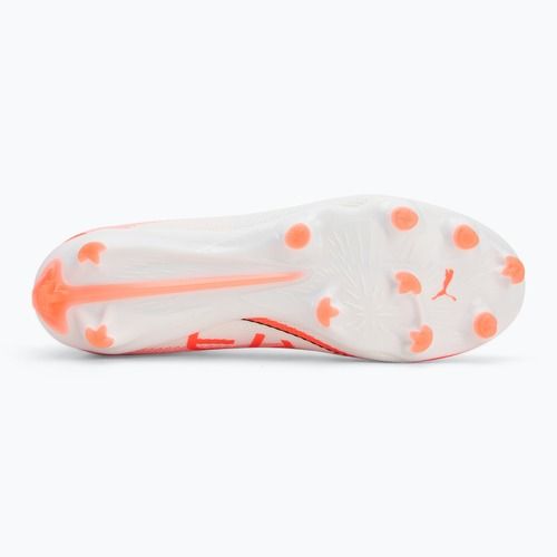 Кросівки футбольні чоловічі PUMA Ultra 5 Pro FG/AG puma white/puma black/glowing red