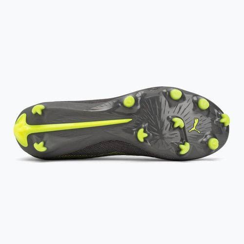Кросівки футбольні чоловічі PUMA Ultra 5 Pro FG/AG matte aged silver/yellow alert/sun struck