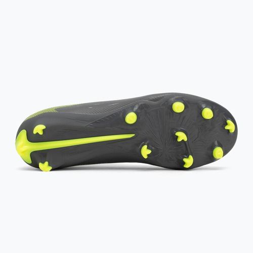 Кросівки футбольні дитячі PUMA Ultra 5 Match FG/AG Jr matte aged silver/yellow alert/puma aged silver