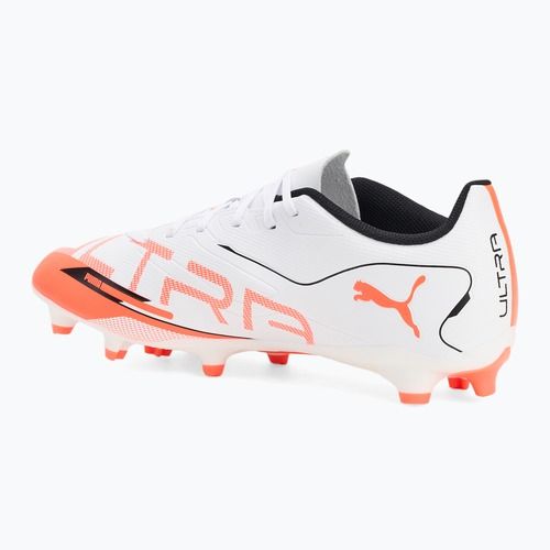 Кросівки футбольні PUMA Ultra 5 Play FG/AG puma white/puma black/glowing red