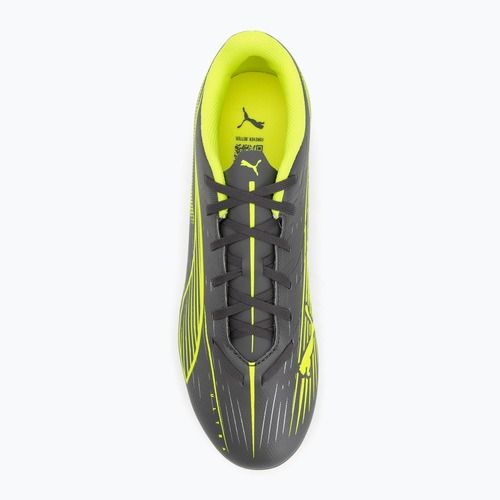 Кросівки футбольні PUMA Ultra 5 Play FG/AG matte aged silver/yellow alert/puma aged silver