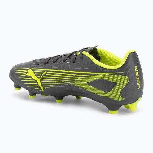 Кросівки футбольні PUMA Ultra 5 Play FG/AG matte aged silver/yellow alert/puma aged silver