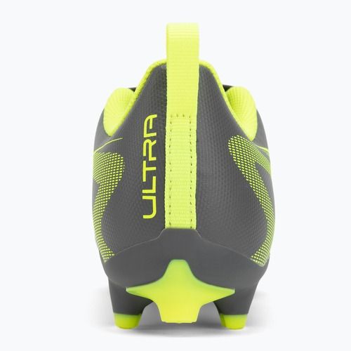 Кросівки футбольні дитячі PUMA Ultra 5 Play FG/AG Jr matte aged silver/yellow alert/puma aged silver