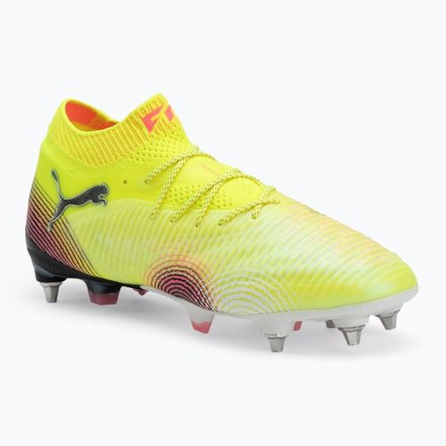 Кросівки футбольні чоловічі PUMA Future 8 Ultimate MxSG yellow alert/puma black/sun struck