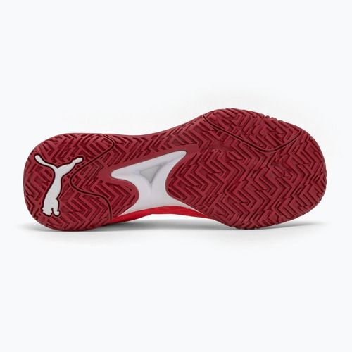 Кросівки гандбольні PUMA Accelerate Turbo glowing red/white/dark crimson/black