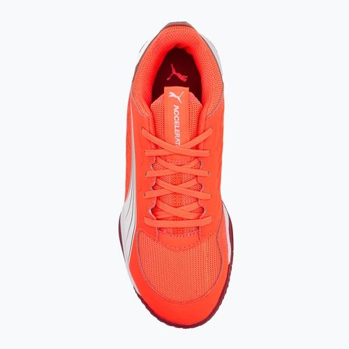 Кросівки гандбольні дитячі PUMA Accelerate Jr glowing red/white/dark crimson/black