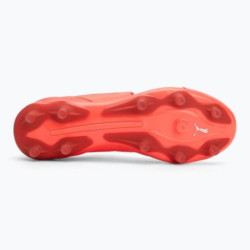 Кросівки футбольні чоловічі PUMA King Pro FG/AG glowing red/puma white/red fire