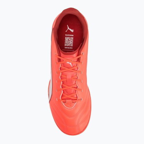 Кросівки футбольні чоловічі PUMA King Pro TT glowing red/ puma white/ red fire