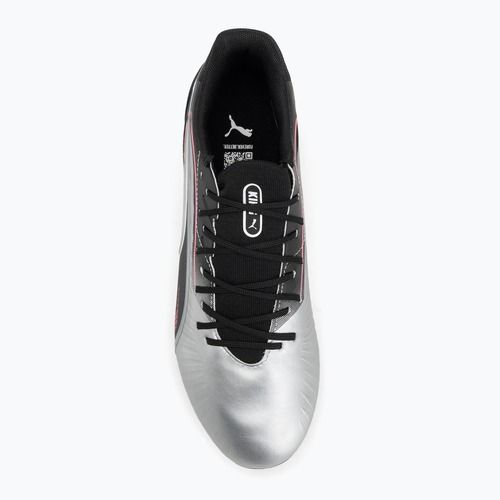 Кросівки футбольні чоловічі PUMA King Match FG/AG puma silver/puma black/sun struck/puma white