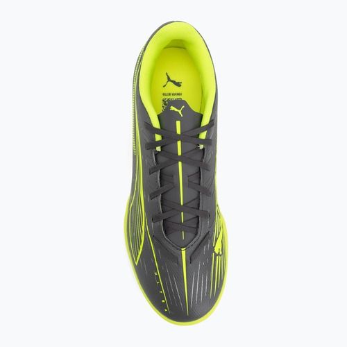 Кросівки футбольні чоловічі PUMA Ultra 5 Play IT matte aged silver/yellow alert/puma aged silver