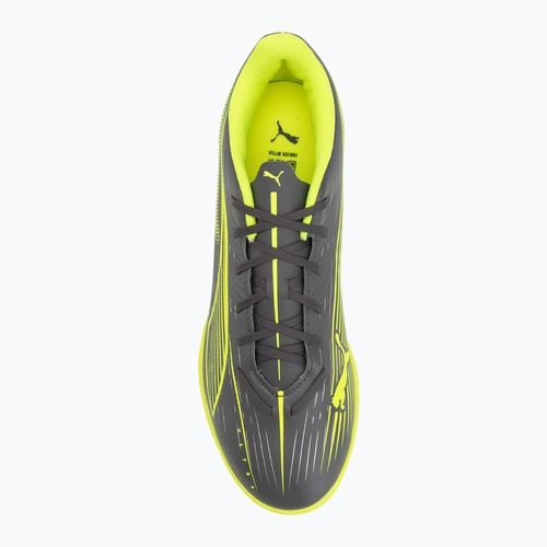 Кросівки футбольні чоловічі PUMA Ultra 5 Play TT matte aged silver/yellow alert/puma aged silver