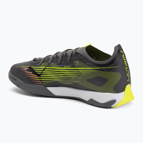 Чоловічі футбольні бутси PUMA Ultra 5 Match It матові зістарені сріблясті/жовті алерт/пума зістарені сріблясті