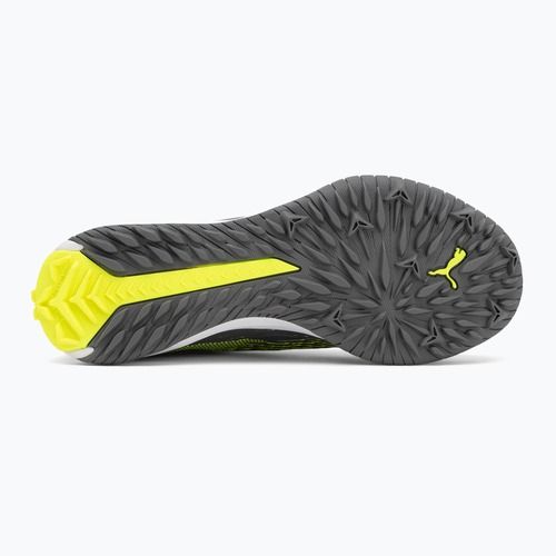 Дитячі футбольні бутси PUMA Ultra 5 Match+ LL TT+ Mid Jr матові зістарені сріблясті/жовті алерт/пума зістарені сріблясті