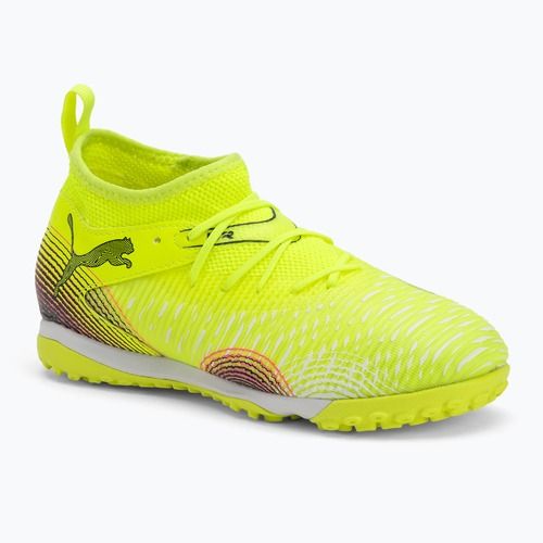 Кросівки футбольні дитячі PUMA Future 8 Match TT + Mid yellow alert/ puma black/ sun struck