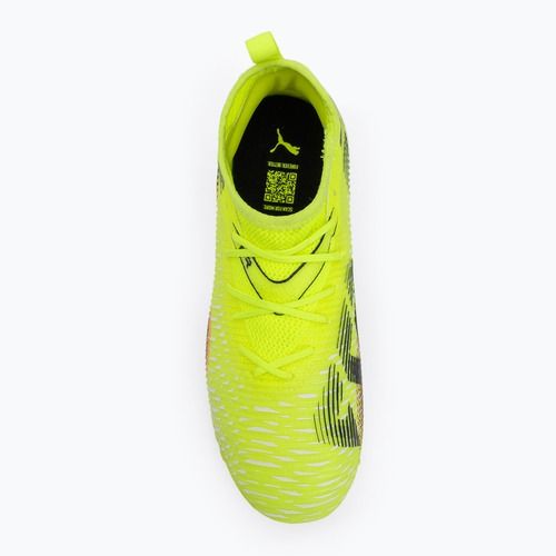 Кросівки футбольні дитячі PUMA Future 8 Match TT + Mid yellow alert/ puma black/ sun struck