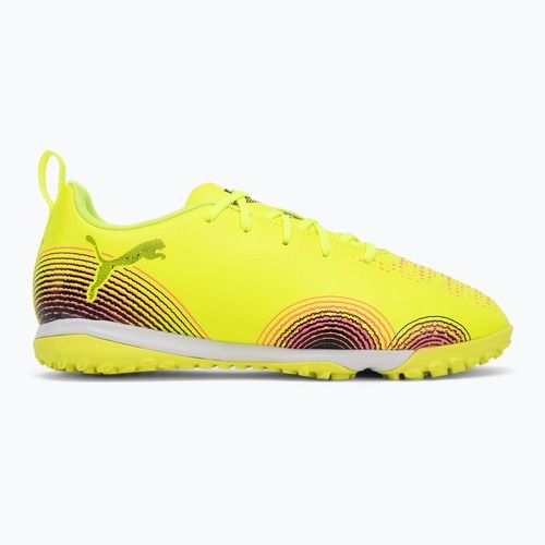Кросівки футбольні дитячі PUMA Future 8 Play TT + Mid yellow alert/ puma black/ sun struck