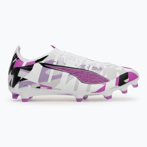 Кросівки футбольні чоловічі PUMA Ultra 5 Match Forever FG/AG puma white/pure magenta/feather gray/puma black