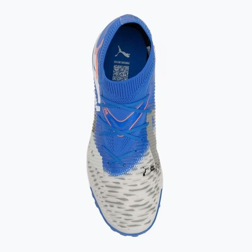 Кросівки футбольні чоловічі PUMA Future 8 Match Forever TT white/ultra blue/feather gray/puma black/glowing red