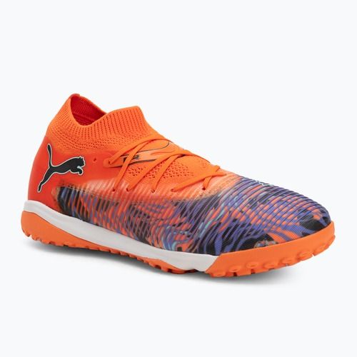 Кросівки футбольні дитячі PUMA Future 8 Match Creativity TT orange poppy/black/dark amethyst/electric peppermint