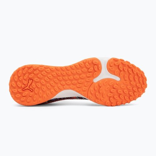 Кросівки футбольні дитячі PUMA Future 8 Match Creativity TT orange poppy/black/dark amethyst/electric peppermint
