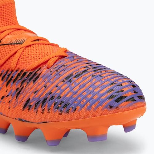 Кросівки футбольні дитячі PUMA Future 8 Match Creativity FG/AG Jr orange poppy/puma black/dark amethyst