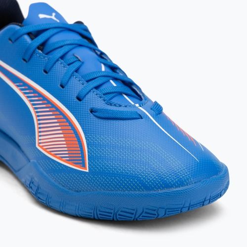 Кросівки футбольні дитячі PUMA Ultra 6 Play It Jr ultra blue/puma white/glowing red