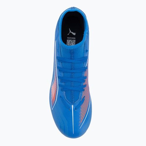 Кросівки футбольні чоловічі PUMA Ultra 6 Play+ FG/AG ultra blue/puma white/glowing red