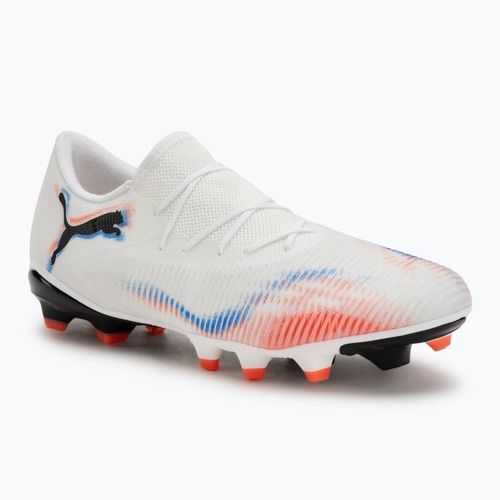 Чоловічі футбольні бутси PUMA Future 8 Match Low FG/AG puma white/puma black/glowing red