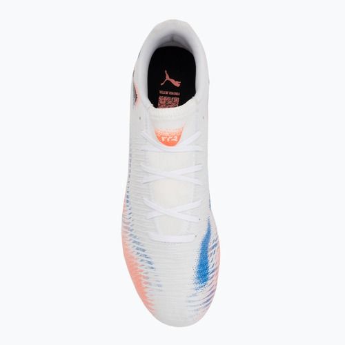 Кросівки футбольні чоловічі PUMA Future 8 Play FG/AG puma white/puma black/glowing red