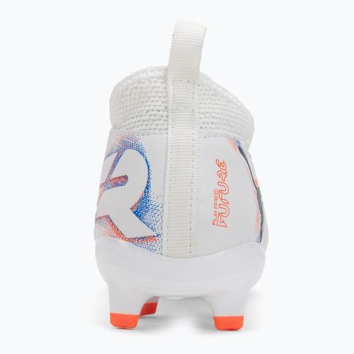 Кросівки футбольні дитячі PUMA Future 8 Match FG/AG Jr puma white/puma black/glowing red