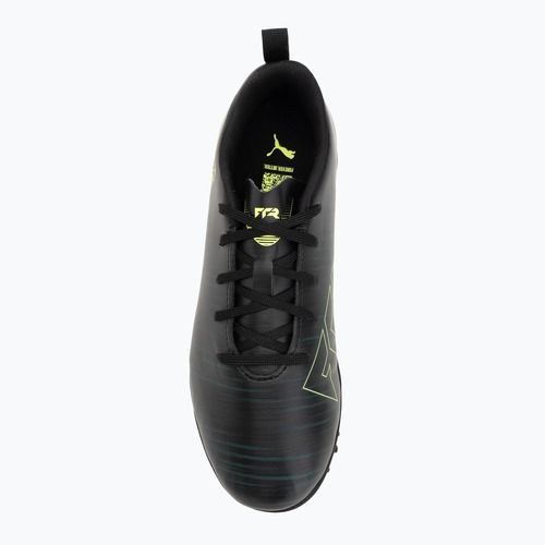 Кросівки футбольні дитячі PUMA Future 8 Play TT Jr puma black/fizzy light/green terrain