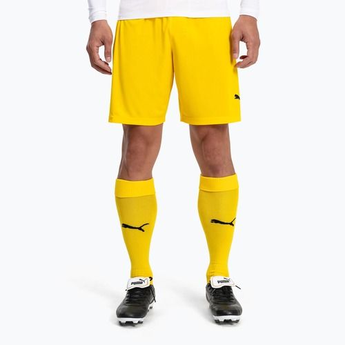 Гетри футбольні чоловічі PUMA Team Liga Core cyber yellow/puma black