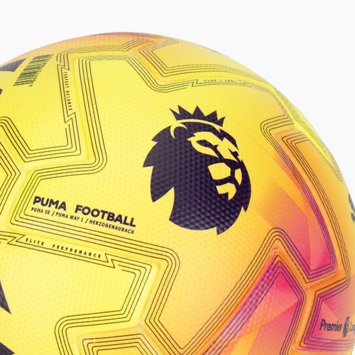 М'яч футбольний PUMA Orbita Ultimate PL Lights FIFA Quality fluo yellow/multicolor розмір 5