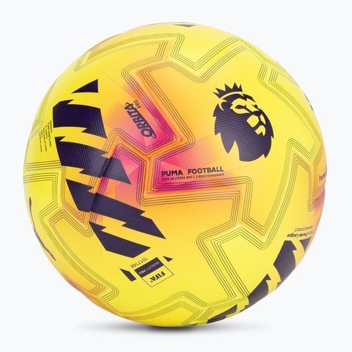 М'яч футбольний PUMA Orbita Pro PL Lights FIFA Quality fluo yellow/multicolor розмір 5