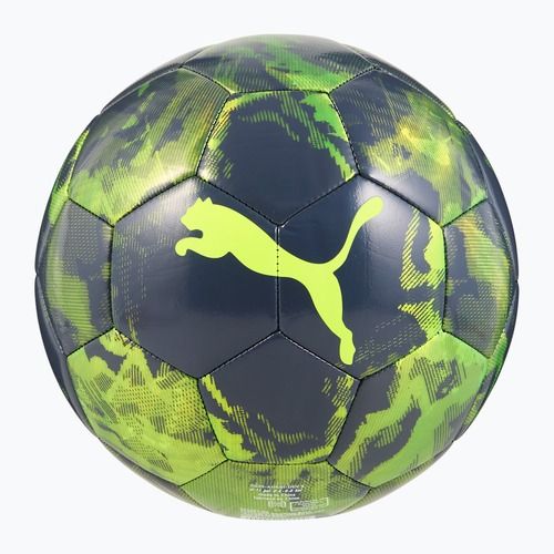 PUMA Cup Football Graphic жовтий сигнал тривоги/зелені відблиски/галактичний сірий розмір 5
