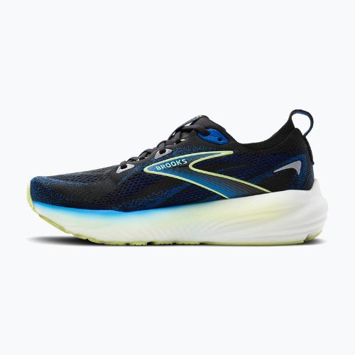Кросівки для бігу чоловічі Brooks Glycerin 22 wide fit black/cobalt/neo yellow
