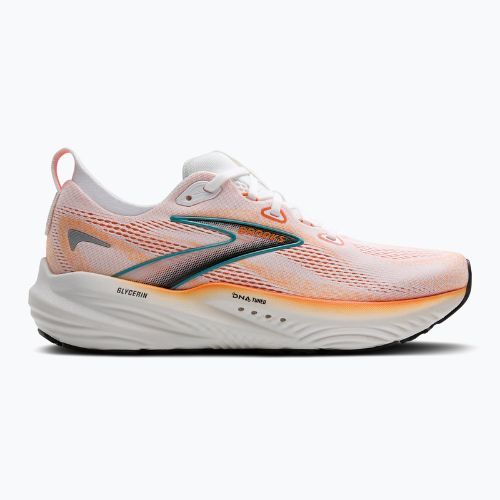 Кросівки для бігу чоловічі Brooks Glycerin 22 white/orange/green blue slate