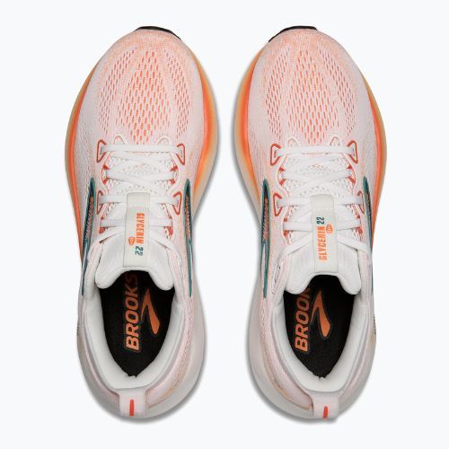 Кросівки для бігу чоловічі Brooks Glycerin 22 white/orange/green blue slate