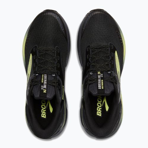 Кросівки для бігу чоловічі Brooks Adrenaline GTS 24 Weatherized black/ebony/new yellow