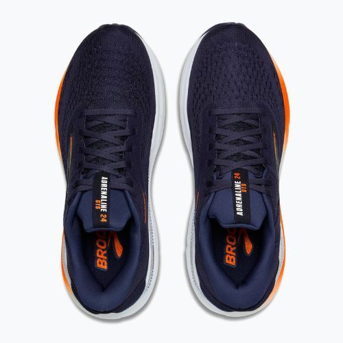 Кросівки для бігу чоловічі Brooks Adrenaline GTS 24 peacoat/orange /white