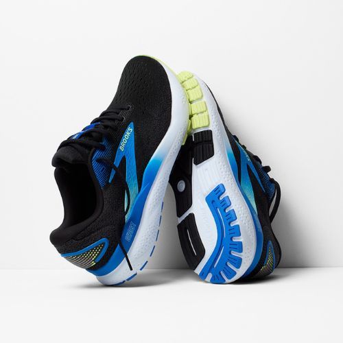 Кросівки для бігу чоловічі Brooks Ghost 16 black/cobalt/neo yellow