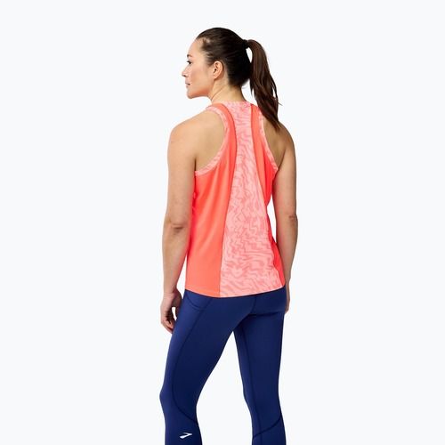 Топ для бігу жіночий Brooks Sprint Free Tank 3.0 neo cayenne speedscape