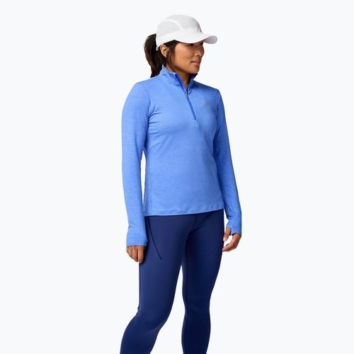 Лонгслів для бігу жіночий Brooks Dash 1/2 Zip 2.0 htr bluebell