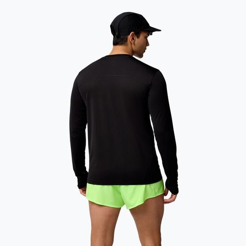 Лонгслів для бігу чоловічий Brooks Atmosphere 3.0 black