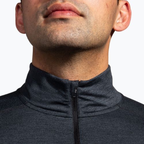Кофта для бігу чоловіча Brooks Dash 1/2 Zip 2.0 htr black