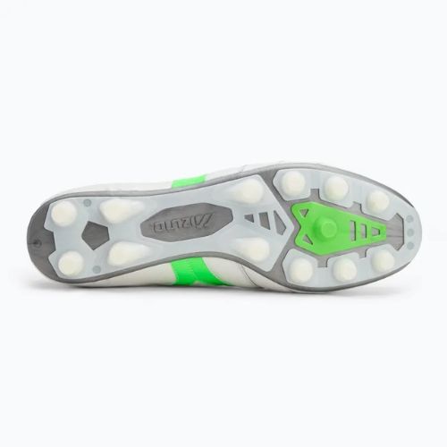 Кросівки футбольні чоловічі Mizuno Morelia II Elite Md white/neon green/galaxy silver