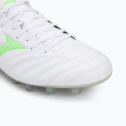 Кросівки футбольні чоловічі Mizuno Monarcida Neo III Pro Md white/neon green
