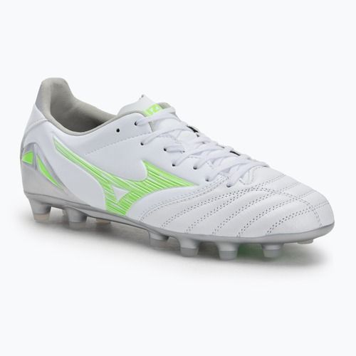 Кросівки футбольні чоловічі Mizuno Morelia Neo IV Pro Md white/neon green/cool gray 3c