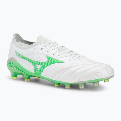 Футбольні бутси Mizuno Morelia Neo IV β Japan Fg white/neon green/cool gray 3c