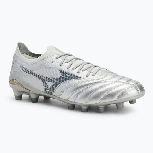 Кросівки футбольні чоловічі Mizuno Morelia Neo IV β Elite Md galaxy silver/8605C/Cool gray 3c